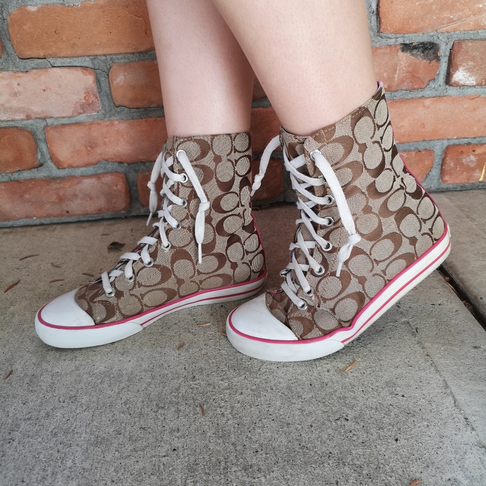 Coach hightop sneakers